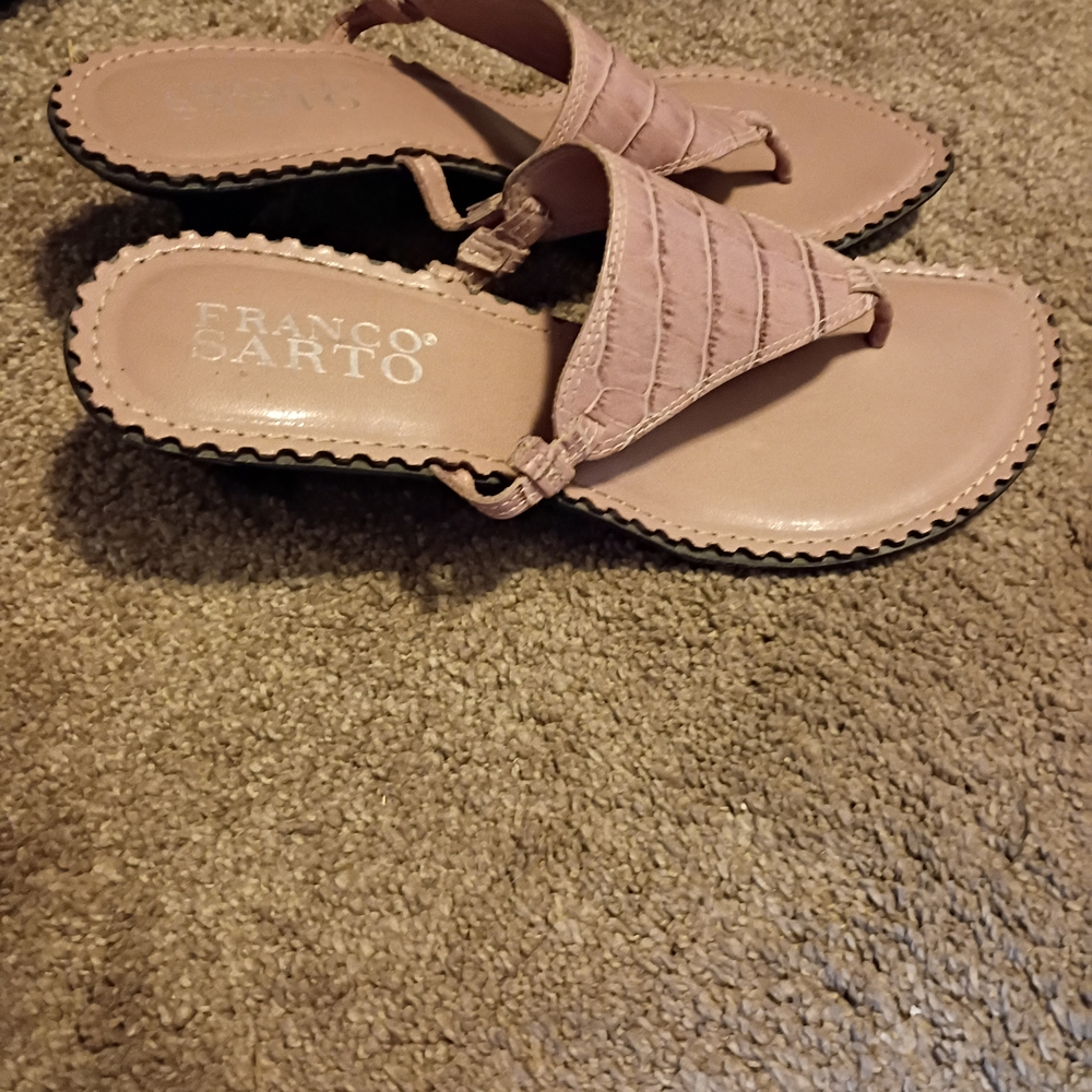 Franco Sarto Women's Pink Sandals 10